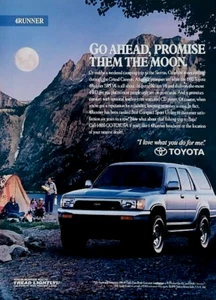 1992 TOYOTA 4RUNNER SR5 V6—ORIGINAL MAGAZINE ADVERTISEMENT—VINTAGE PRINT AD - Picture 1 of 1