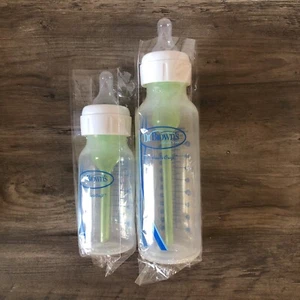 (Pack Of 2) Dr. Brown's Natural Flow Bottles 8 Oz & 4 Oz NEW In Sleeve (No Box) - Picture 1 of 3