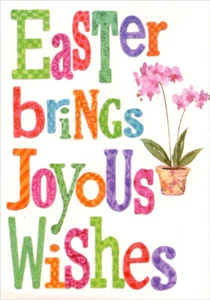 Sparkling Joyous Wishes - Designer Greetings Easter Card by Designer Greetings - Picture 1 of 2