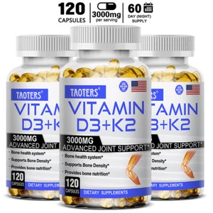 Vitamina K2 (MK7) con D3 5000 UI APOYO Sistema de salud ósea/densidad bueno bienestar - Imagen 1 de 15