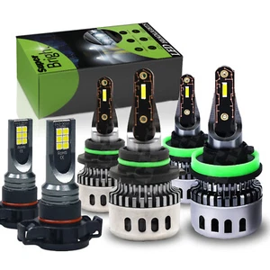 For Chevy Silverado 1500 2007-2015 -  LED Headlight Bulb Hi Lo Beam Fog Lamp KIT - Picture 1 of 14