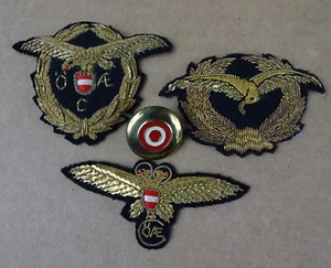 original Abzeichen Österreich Flieger Luftwaffe 4 Stück - Picture 1 of 5