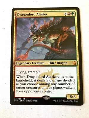 MTG Dragonlord Atarka 2015 #216/264 Mythic Regular Near Mint - Image 1 of 2