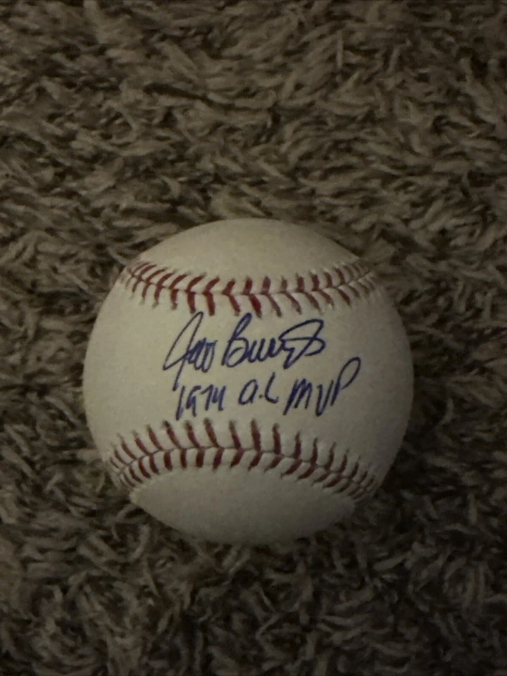 БЕЙСБОЛЬНЫЙ МЯЧ С АВТОГРАФОМ ДЖЕФФА БУРРОУЗА 1974 AL MVP - Изображение 1 из 1