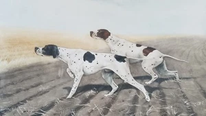 BORIS RIAB signierte Lithographie AP Artist Proof Fasan Jagdhunde Zeigerdruck - Bild 1 von 9