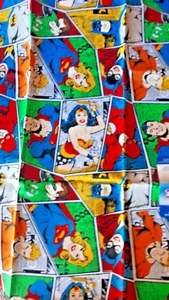 JUSTICE LEAGUE DC Comics SUPER POWER Cotton Fabric Fat Quarter 18”x21” - Picture 1 of 1