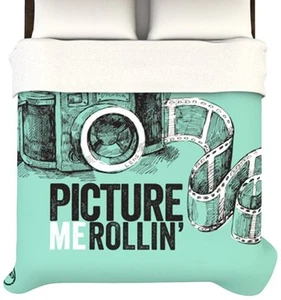 Liquidación! Kess InHouse Original Art Picture Me 88"x88" Edredón Cove Queen - Imagen 1 de 1