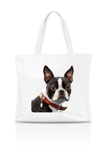 Einkaufstasche - Boston Terrier - Hund Dog Beutel Tasche Tragetasche Portrait - Bild 1 von 2