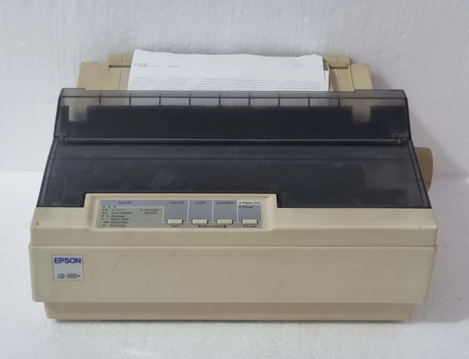 EPSON LQ-300+ DOT MATRIX PRINTER S/N# DC7Y080474 - Image 1 of 4