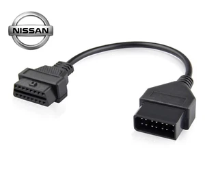 Prise automobile Nissan 14 pins vers OBD2 | diagnostic automobile - Imagen 1 de 1