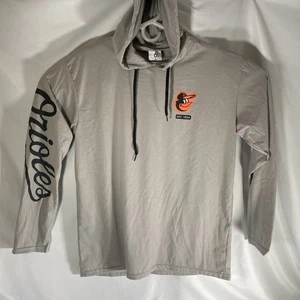 Baltimore Orioles Lightweight Gray Hoodie Pullover Jacket Size XL SGA - Picture 1 of 5