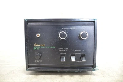 SANSUI BA-60　Stereo Power Amplifier, Junk item, Operation Untested - Image 1 of 4