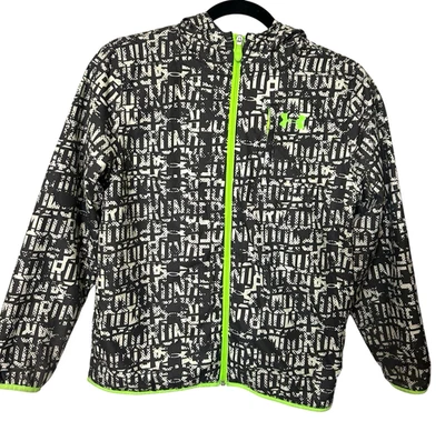 Under Armour Juvenil Unisex Cremallera Completa Sudadera con Capucha Estampado Gris Lima Chaqueta Talla L? Foto 1 de 4
