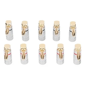 .›10Pcs Right Angle Banana Plugs For Speaker Wire 90degree Right Angle Banana - Picture 1 of 22