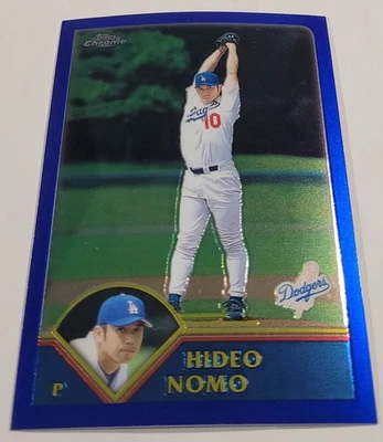 2003 Topps Chrome #19 Hideo Nomo Los Angeles Dodgers - Image 1 of 2