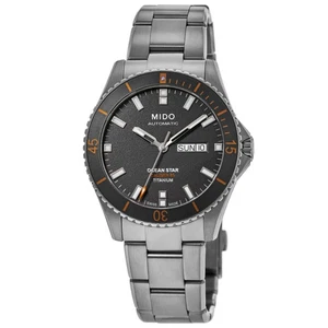New Mido Ocean Star 200 Grey Dial Titanium Men's Watch M026.430.44.061.00 - Picture 1 of 4
