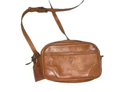 Vintage Polo Ralph Lauren Leather Crossbody Bag Equestrian Saddle Style Korea - Image 1 of 4
