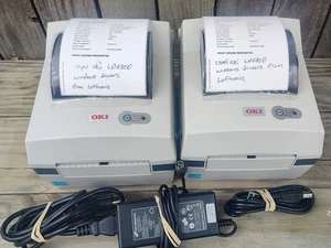 Pair 2 EXCELLENT WORKING 4x6 OKI LD620D USB Label Printers Direct Thermal - Picture 1 of 5