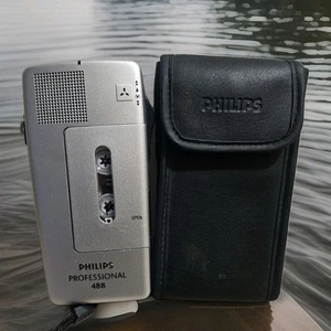 Philips 488 LFH488 Pocket Memo Recorder Professional Dictaphone Dictation TESTED - Picture 1 of 8