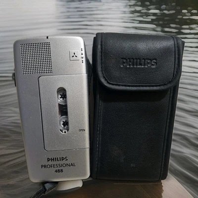 Philips 488 LFH488 Pocket Memo Recorder Professional Dictaphone Dictation TESTED - Image 1 of 4