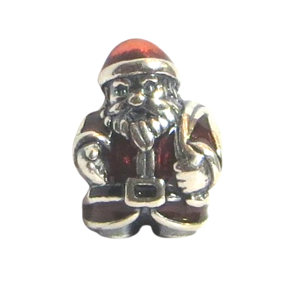 Pandora Navidad San Nick Santa Claus Esmalte Rojo y SS .925 Dije 791231ENMX Foto 1 de 4