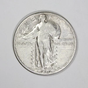 1930 Standing Liberty Quarter Choice Extremely Fine XF+/AU - Picture 1 of 2