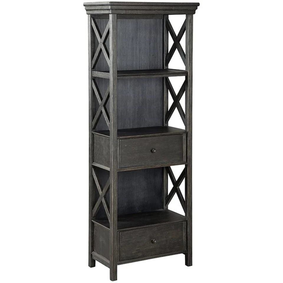 Signature Design by Ashley Tyler Creek 3 Shelf Bookcase in Black and Gray - Image 1 of 1