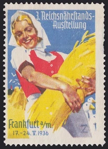 Germania - Etichetta alimentare mai usata con gomma disturbata. - Foto 1 di 1