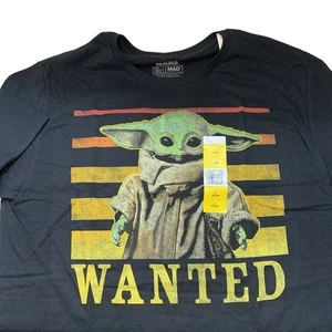 Camiseta Baby Yoda Wanted Para Hombre Grande 42-44 Mandalorian Star Wars The Child NUEVA - Imagen 1 de 3