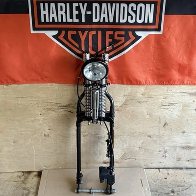 Horquillas delanteras Harley Dyna Crossbones FLSTSB Springer OEM árboles triples Foto 1 de 4