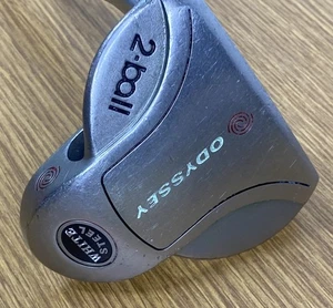 Putter Odyssey White Steel 2 bolas 36 pulgadas LH con agarre Super Stroke Fatso 3.0-Bonito - Imagen 1 de 5
