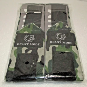 TECEUM "CAMO" Weightlifting 18" Wrist Wraps with Thumb Loop – "BEAST MODE" - Picture 1 of 2