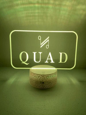 QUAD Ledlight Logo Lampada Hifi Amplificatore CD No Marantz Advance Paris Rotel  - Immagine 1 di 4