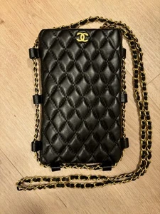 Schwarze Chanel Umhängetasche Tasche , Crossbody-Kette, Handytasche, VIP Gift - Bild 1 von 3