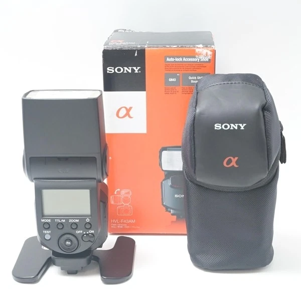 Sony HVL-F43AM TTL Flash w/ Box & Case Near Mint Condition JAPAN - Image 1 of 4