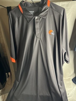 Polo Dri Fit manga corta Reebok Cleveland Browns NFL para hombre 3XL Foto 1 de 4