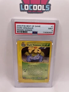 Pokémon Best of Game 2003 promo ganador #7 Dark Venusaur PSA 9 como nuevo - Imagen 1 de 2