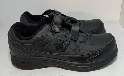 NEW BALANCE Shoes Womens 9 Mens 7.5 EE 577 Walking Comfort Black Leather Strap - Image 1 of 4