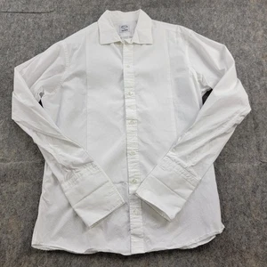Camisa Esmoquin Todd Snyder x Hamilton Piqué Babero Frente Mosca Talla 16 Blanca - Imagen 1 de 12