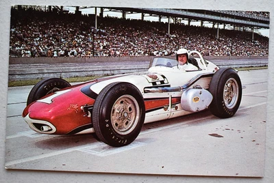 A.J. Foyt Indy 500 Winner 1961 Race Car Speedway Racing Postcard - Image 1 of 2