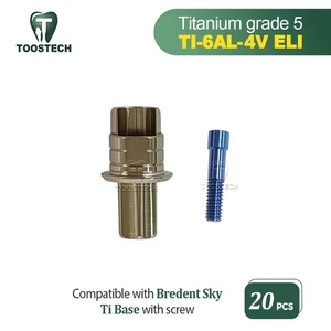 20 Stück CAD/CAM Custom Titan Basis Ti-Base kompatibel mit Bredent Sky - Bild 1 von 7