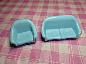 Fisher Price My Loving Family Sofa Couch and Armchair Dollhouse Furniture - Picture 1 of 13