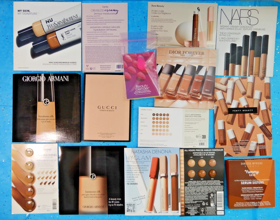 15x Foundation & Concealer Sample Lot ~ haus labs armani nars ysl gucci dior - Image 1 of 4