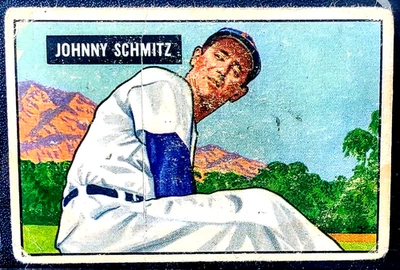 1951 Bowman Baseball Johnny Schmitz #69 Chicago Cubs Poor - Image 1 of 2