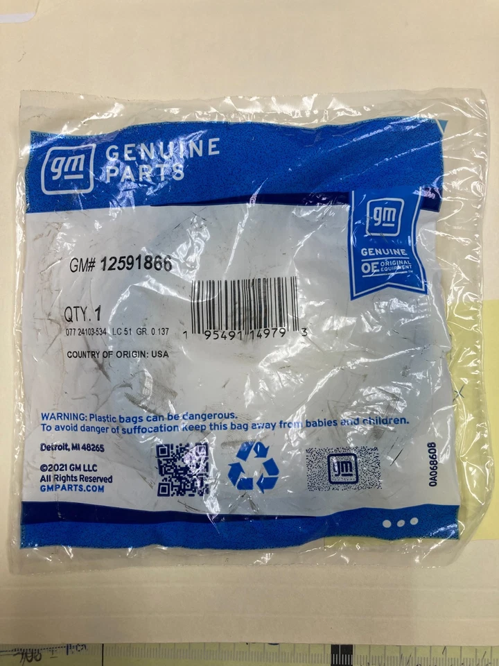 ACDelco GM OE/GM Genuine Parts 12591866 - Engine Crankshaft Seal, Rear - Image 1 of 1