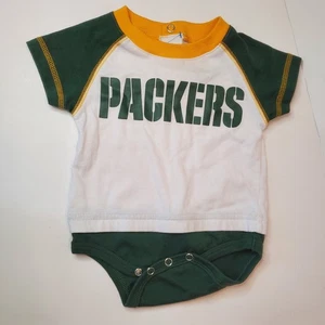 Kleinkind NFL 0-3 Monate Einteiler Body Green Bay Packers weiß grün - Bild 1 von 4