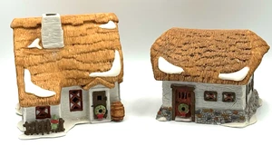 Dept 56 Dickens Village Barley Bree Farmhouse & Barn Lighted Cottage 59005 w/Box - Picture 1 of 12