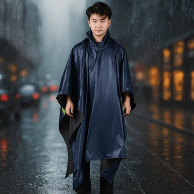 Waterproof Cycling Rain Poncho Portable Rainwear Tent  Travel - Image 1 of 4