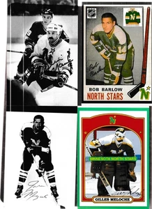 lot of 4 Minnesota   players signed 4x 6  photos, Meloche/Maruk/Miszuk/Barlow - Bild 1 von 1