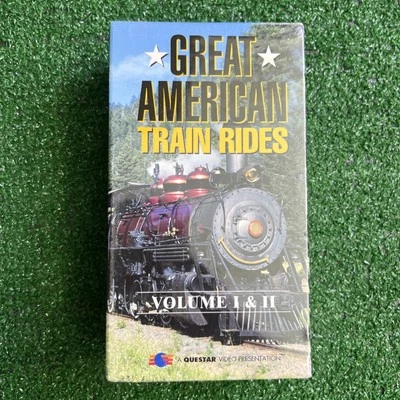 Great  American Train Rides Volumes 1 & 2 VHS 2 Tapes Box Set Sealed New - Image 1 of 4